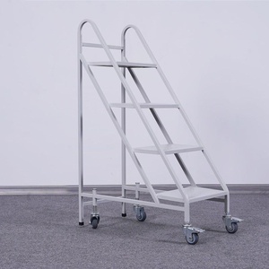 Thư Viện Xe đẩy cuốn sách thang gỗ sắt di chuyển im lặng kệ sách cho phòng lưu trữ tài liệu lưu trữ dữ liệu cho văn phòng trường học sử dụng - Product Image 3