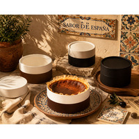 Boîte à gâteau ronde en papier avec fenêtre, logo personnalisé, qualité alimentaire, tube en papier jetable pour cheesecake basque, emballage pour pâtisserie