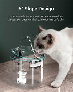 Fontaine à eau automatique pour chat 1,8 L, distributeur d'eau pour chien, distributeur d'eau intelligent électrique pour animaux de compagnie - Product Image 4