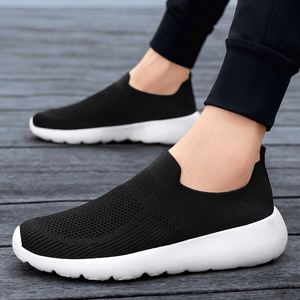 RO Zapatos Casuales Ligeros con Suela Suave, de Una Pieza, Elásticos, Transpirables, de Malla Tejida - Product Image 1