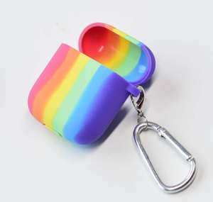 Funda protectora de silicona personalizada para <span class=keywords><strong>Airpods</strong></span> <span class=keywords><strong>2</strong></span>, venta al por mayor, China - Product Image 2