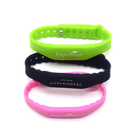 Bracelet en silicone étanche réglable NFC 215/213 Sports 13.56mhz pour bracelet RFID de parc aquatique