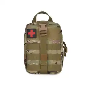 OEM 600D ไนลอนแบบพกพาการอยู่รอดการบาดเจ็บกระเป๋าฉุกเฉินทางการแพทย์ต่อสู้ EMT ยุทธวิธีส่วนบุคคลชุดปฐมพยาบาล IFAK กระเป๋า