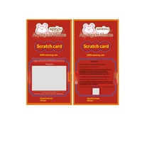 Tarjetas Rasca y Gana con Código QR Variable y Código Aleatorio, Tarjetas de Recogida, Impresión Única, Modelo 008, Diseño Personalizado