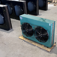 Condenseur de type H à condensateur refroidi par air à deux trous 8HP équipé de 2 ensembles de ventilateurs à rotor externe (marque WEIGUANG)
