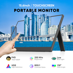 จอภาพพกพาแบบสัมผัสขนาด 15.6 นิ้ว ความละเอียด 1080P หน้าจอ FHD IPS พร้อมขาตั้ง รองรับพอร์ตเชื่อมต่อแบบ Dual Type-C และ <span class=keywords><strong>Mini</strong></span> <span class=keywords><strong>HDMI</strong></span> สำหรับแล็ปท็อป สมาร์ทโฟน และคอนโซล - Product Image 2