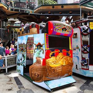 Nouvelle console de jeu d'arcade à deux joueurs de 55 pouces, équipement de divertissement à monnayeur, jeu de tir sur bateau pirate urbain - Product Image 1