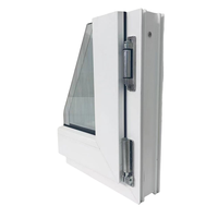 Particularmente Popular Moderno Inside-Out Swing Open 65 PVC Upvc Ventanas abatibles Barato Wide Hardware Fibra de vidrio Wide