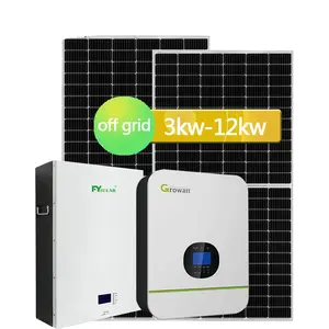 Năng lượng mặt trời đặt ra lưới năng lượng mặt trời hệ thống năng lượng 5KW 2kw 10KW 3KW tắt lưới năng lượng mặt trời hệ thống điện hoàn chỉnh năng lượng mặt trời hệ thống bảng điều khiển cho nhà