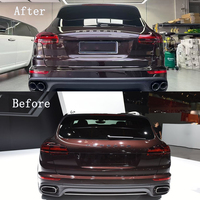 Tuyaux d'échappement de voiture en acier inoxydable pour porsche Cayenne 3.0T 2015-2017