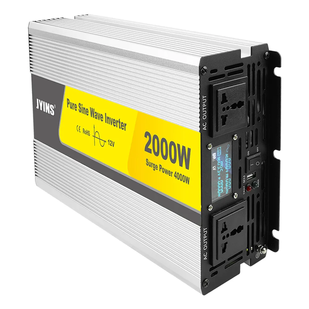 Inversor 12V 24V 48V Tot 110V 220V Zuivere Sinus Off Grid Omvormer 300W 2000W 3000W 5000W 6000W Dc Naar Ac Power Zonne-Energie Omvormer