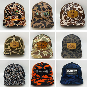 <strong>Camo</strong> Richardson 112 Trucker Hats Custom Embroidery Leather Woven Patch Dad Sports Fitted <strong>Cap</strong> - Product Image 5
