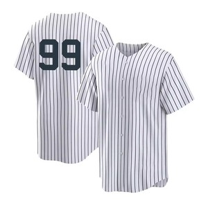 Camisetas Bordadas con <span class=keywords><strong>el</strong></span> Logotipo de los New York Yankees 2025 para Hombre, Número 99 de Aaron Judge, Número 2 de Jeter, Número 27 de Giancarlo Stanton - Product Image 4