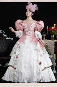 ชุดงานพรอมโรโคโคในสมัยศตวรรษ18th ชุดเดรสแฟนซีสำหรับผู้หญิงสำหรับงานพรอมงานปาร์ตี้สไตล์บาโรกตอนเย็น1ชิ้น - Product Image 4