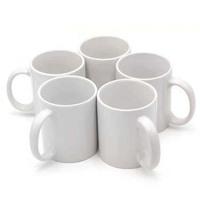 Fabrication de tasses à café en céramique personnalisées avec logo, impression par sublimation, 11 oz blanches, 15 oz vierges pour sublimation