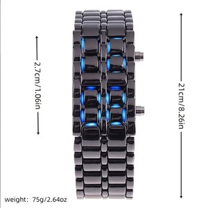 <span class=keywords><strong>Reloj</strong></span> Electrónico con Pantalla LED, Novedoso <span class=keywords><strong>Reloj</strong></span> de Pulsera Digital LED Rojo y Azul con Efecto Lava para Hombre y <span class=keywords><strong>Mujer</strong></span> - Product Image 3