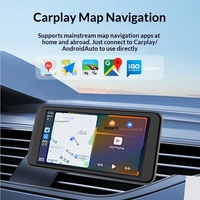 Écran intelligent portable pour voiture de 6,5 pouces avec CarPlay, Android Auto, mise en miroir sans fil, WiFi, Bluetooth, MP5, navigation automobile, écran tactile 2.5D
