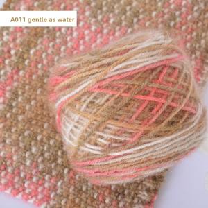 Grande pelote de fil de laine d'écureuil mélangé coton/acrylique, teint en dégradé, pour chapeaux et pulls au crochet faits main DIY pour bébés - Product Image 6