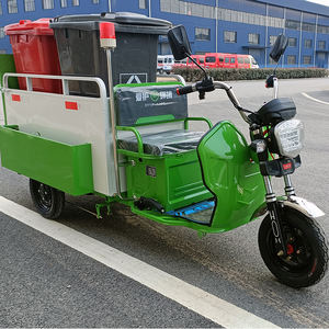 Vehículo Eléctrico de Tres Ruedas con Carrocería Abierta para Transporte de Residuos, Barredora de Saneamiento, Vehículo de Transferencia de Basura con Batería de 48V/60V y Alcance de 90 km - Product Image 1
