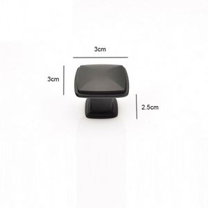 WEKIS Contemporary Matte Black Zinc Adjustable Kitchen <b>Dresser</b> Bedroom Cabinet Pulls Handles Decorative Closet Door <b>Knobs</b> - Product Image 2