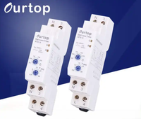 ATS16 18mm Led Indicateur Lumineux Commutation avec Relais d'Alerte Précoce 16A Multi-fonction Électronique Escalier Minuterie