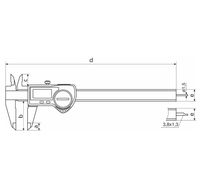 Digital with Data Output 150mm Measuring Range Tools Product Hardware Tools Other Tools