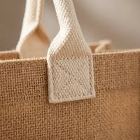 Sac de Shopping en Jute écologique, sac de Shopping en toile de Jute, sacs fourre-tout en toile de Jute avec Logo imprimé personnalisé