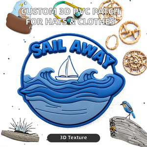 Parches Personalizados de Silicona Suave con Logotipo 3D en Relieve, Forma Redonda, para Coser en Gorras, Parches de PVC de Goma Suave - Product Image 2