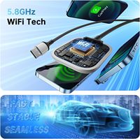 Adaptador Inalámbrico CarPlay Mini Edition Convierte el Dongle Cableado de Fábrica a Inalámbrico para Apple iPhone IOS 10+ Autos 2016+ Bluetooth 5.3 Tipo-C