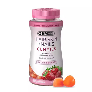 Gummies di collagene di vendita calda buona per la pelle e i capelli, le unghie integratore di collagene biotina collagene cheratina Gummies integratore vitaminico - Product Image 1