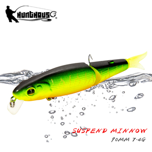 Leurre de pêche flottant segmenté, appât dur en ABS multi-articulé pour la pêche en eau salée et douce (bar, brochet, <span class=keywords><strong>truite</strong></span>) - Product Image 1