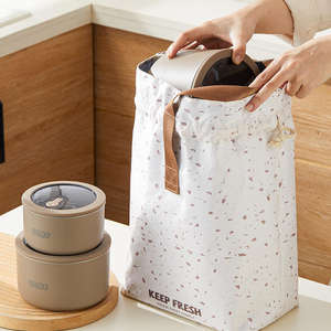 Boîte à lunch portable étanche à un seul niveau en acier inoxydable 304 pour les employés de bureau et les étudiants, utilisable au micro-ondes, capacité de 1 à 2 L - Product Image 2