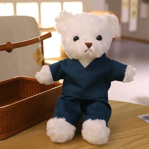 Ours en <span class=keywords><strong>peluche</strong></span> personnalisé pour hôpital avec t-shirt de <span class=keywords><strong>docteur</strong></span>, cadeaux d'hôpital, jouets en <span class=keywords><strong>peluche</strong></span> - Product Image 5