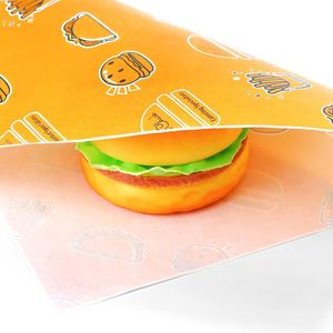 ZJPACK Wholesale Customized Printed Logo Greaseproof Food <b>Packing</b> <b>Paper</b> Recycled Biodegradable Burger <b>Paper</b> - Product Image 2