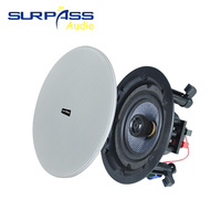 CR525 Offre Spéciale meilleure qualité sonore 5.25 pouces système de cinéma maison 30W haut-parleur de plafond coaxial bidirectionnel sans cadre