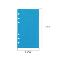 Pochette à monnaie A6 en PP sans fermeture éclair pour le défi d'épargne Blue Savings Challenge, couleur et logo personnalisables