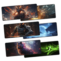 Tapis de souris personnalisé avec impression graphique en caoutchouc naturel, sublimation d'anime, X XL XXL, antidérapant, pour clavier, bureau, jeu