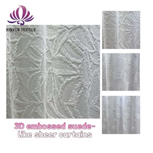 Cortinas Translúcidas Jacquard con Diseño Ondulado 3D en Relieve, Tamaño Personalizado, Elegante Diseño Arrugado, Superficie Texturizada Tipo Gamuza, Protección UV - Product Image 2