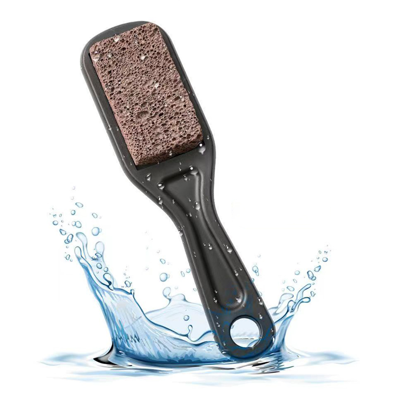 Пемза, пилка для ног, пластиковый педикюрный скребок для ног с ручкой для удаления мозолей, сухой и омертвевшей кожи