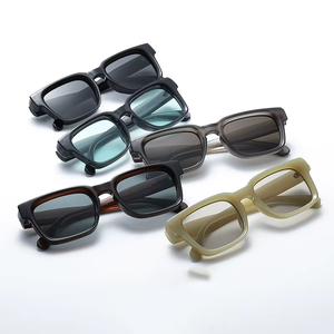 Gafas de Sol <span class=keywords><strong>para</strong></span> <span class=keywords><strong>Caballero</strong></span>, Diseño Cuadrado con Marco Grueso y Esquinas Redondeadas, Rectangulares, UV400, <span class=keywords><strong>para</strong></span> Negocios, Casual, Conducir, Viajar - Product Image 4