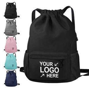 Vente en gros personnalisé Sac à dos de sport léger à cordon de grande capacité Sac de sport étanche avec logo de la mode - Product Image 1