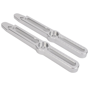 Kit de soporte para ajustadores de parabrisas, aluminio, reduce el ruido, repuesto para Suzuki <span class=keywords><strong>V</strong></span>-<span class=keywords><strong>Strom</strong></span> 800DE DL800 <span class=keywords><strong>2022</strong></span> a 2024, color plateado - Product Image 5