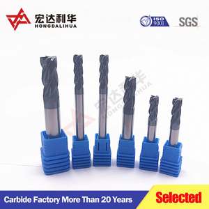 Fraise à plaquettes plates en carbure HRC55 à 4 dents pour la découpe de l'acier - Product Image 3