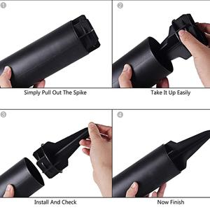 Luces solares de jardín LED Bollard, iluminación de camino alimentada por energía Solar para Patio, camino, Patio, césped, paisajismo - Product Image 6