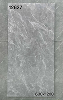 Carreaux de sol en céramique modernes nordiques, grand format 1200*600, gris clair mat, imitation pierre texturée, pour intérieur et entrepôt
