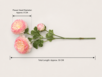 YM Künstliche Seidenblume Pfingstrose, Realistischer Künstlicher Pfingstrosenstrauß, Geeignet für Hochzeits- und Heimdekoration.