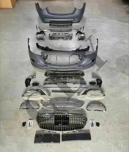 Parachoques de coche originales para <span class=keywords><strong>2021</strong></span> + Benz W223 <span class=keywords><strong>S</strong></span> Class Facelift <span class=keywords><strong>Maybach</strong></span> Kits de carrocería Rejillas Conjunto de parachoques trasero de coche Consejos difusores traseros - Product Image 2