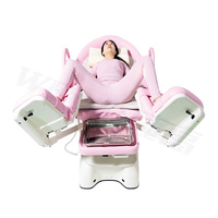 Lit d'accouchement gynécologique réglable WEGO MEDICAL, chaise d'accouchement hydraulique, poignée ABS, modèle WG-DC02, garantie 3 ans