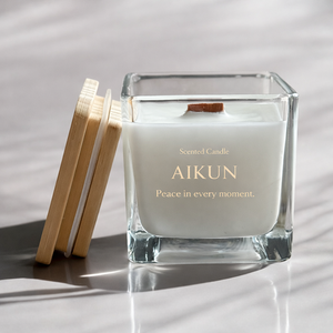 Ensemble de bougies aromatiques festives AIKUN, cire de soja naturelle, bougie parfumée personnalisée pour la vente au détail et la vente en gros de cadeaux - Product Image 2