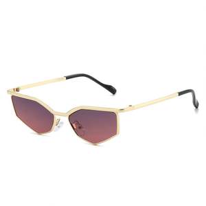 Gafas de Sol Metálicas con Logotipo Personalizado 2026, Estilo Vintage para Hombre y Mujer, Protección UV400, Montura Pequeña, Forma de Diamante - Product Image 4
